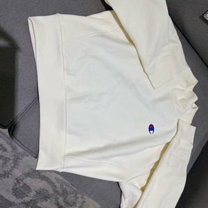 Champion cropped cream sweater